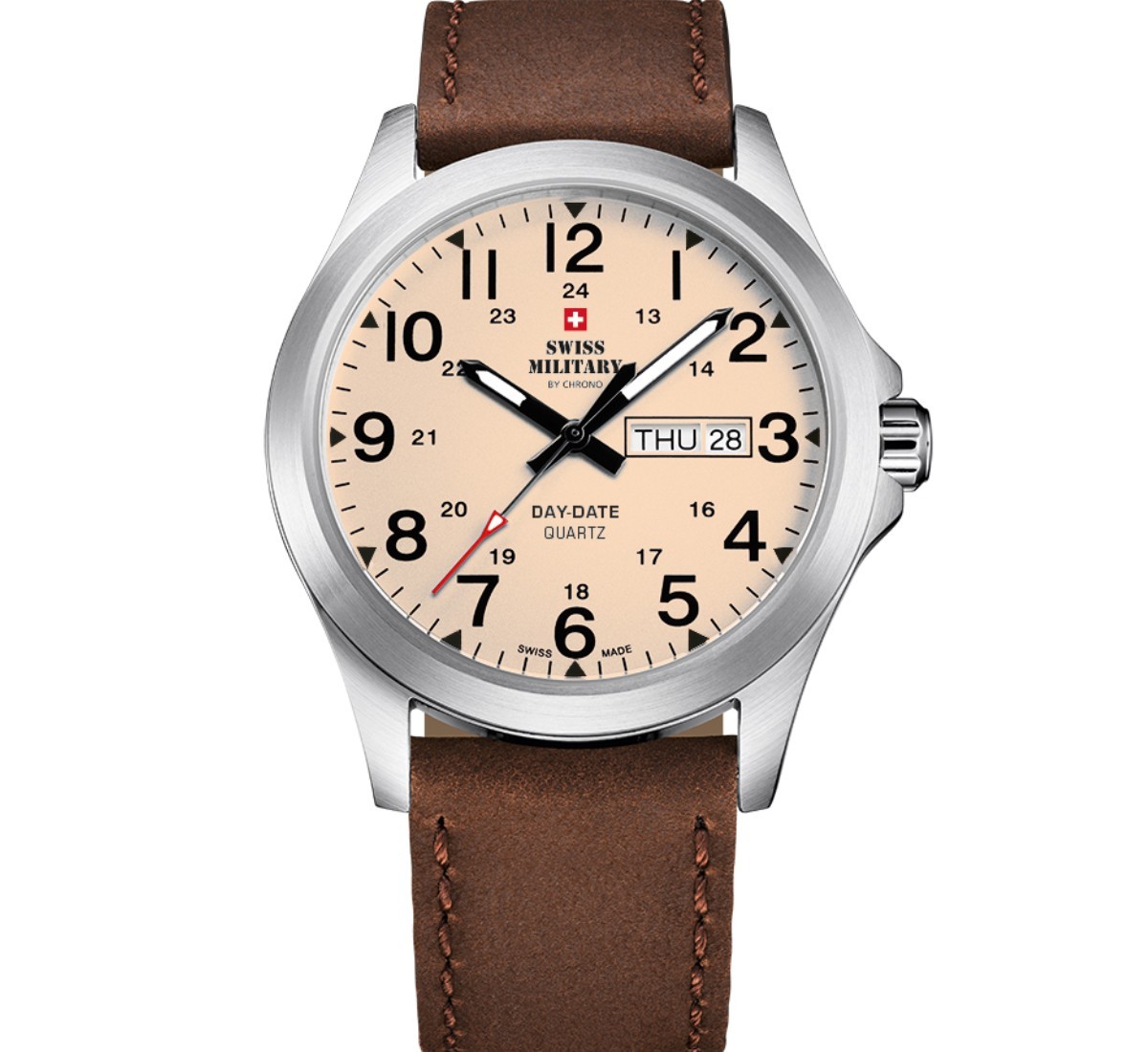 Mens Watch Day-Date Quartz 42mm