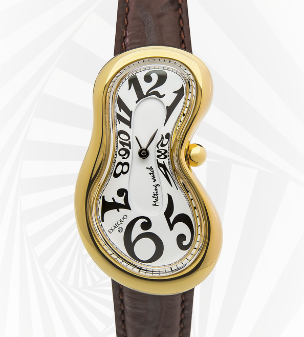 Melting Watch SS 316L PVDYG Corsivo Numbers "one of 301"